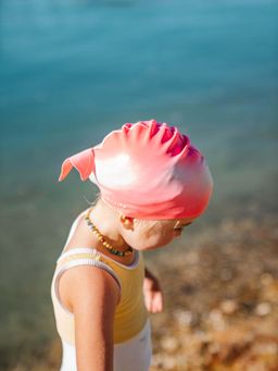 Sunnylife - Pink Silicon PVD Printed Swimming Cap (3-12 Years)