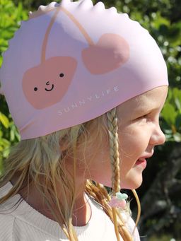 Sunnylife - Pink Silicon PVD Printed Swimming Cap (3-12 Years)