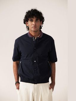 Muvazo - Navy Blue Metro Line Shirt