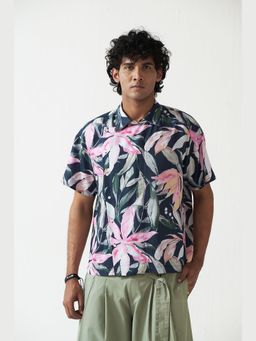 Muvazo - Pink Noir Garden Shirt
