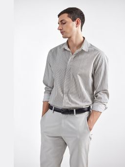 Perona - Relaxed Fit Cotton Linen Women White Shirt