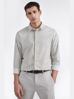 Perona - Regular Fit Cotton Men White Shirt