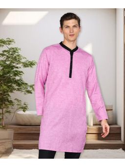 KUONS AVENUE - Men's Cotton Silk Regular Long Kurta