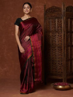 Fabindia - Silk Kanjeevaram Checks Sari