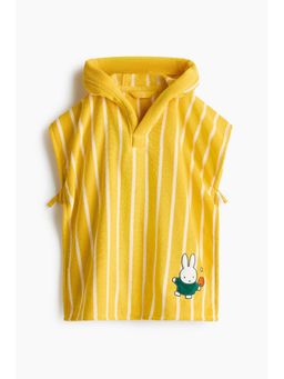 H&M - Unisex Yellow Appliqud Baby Towel Cape