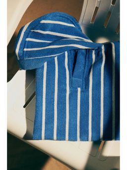 H&M - Unisex Blue Appliqud Baby Towel Cape