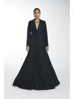 ITRH - Black Bird Fusion Lehenga (Set of 2)