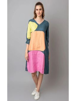 The House of Hemp - Teal Viola Dress