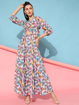 STREET 9 - Multi-Colour Cutout Maxi Dress