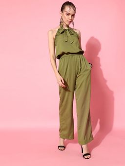 STREET 9 - Olive Frill Jumpsuit