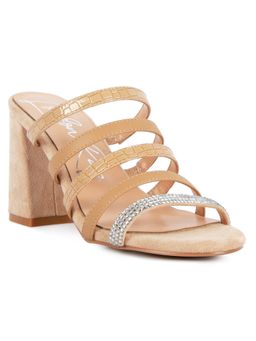 London Rag - Embellished Beige Heels