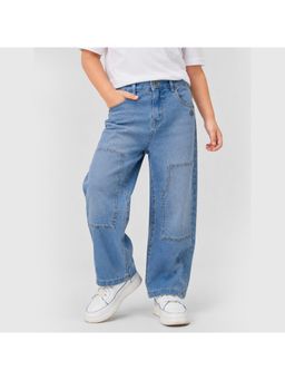 Purple United Kids - Boys Denim Jeans In Light Blue with Relaxed Fit and Comfort Fabric