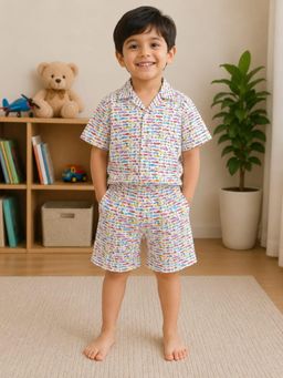 Pankhuri by Priyanka - Speedy Cars Printed Shirt and Short Set