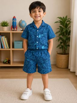 Pankhuri by Priyanka - Science Lab Printed Shirt and Short Set