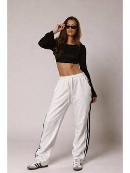 Off Duty India - Dual Personality Denim Trouser - White