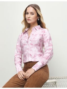 U.S. POLO ASSN. - Women Pink Casual Regular Fit Shirt
