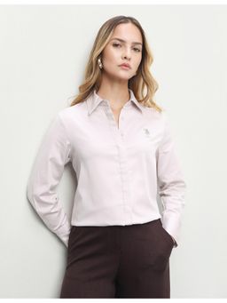 U.S. POLO ASSN. - Women Pink Casual Regular Fit Shirt