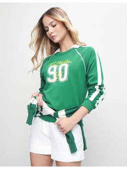 U.S. POLO ASSN. - Women Green Casual Regular Fit Sweatshirt