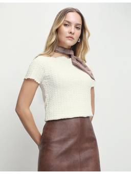 U.S. POLO ASSN. - Women White Casual Fitted Fit Top