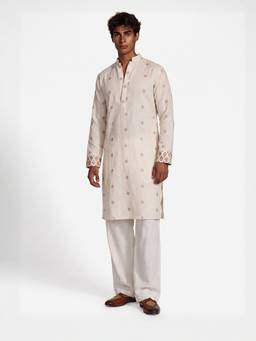NISHORAMA - Off White Inverted Kurta