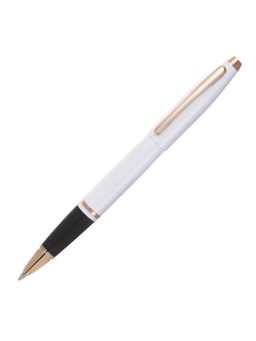 Cross - Calais White Lacq Rose Gold Appts Rollerball Pen