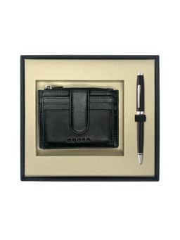 Cross - Coventry Black Lacquer Ball Point Pen + Card Holder Gift Set
