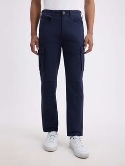 Pepe Jeans - Men Blue Mid Rise Stretch Cargo