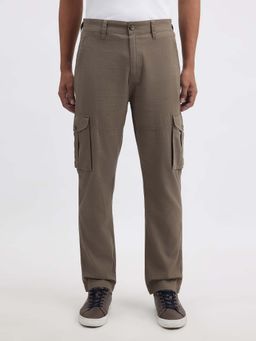 Pepe Jeans - Men Brown Mid Rise Cut and Sew Cargo