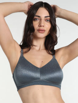 Wacoal - Back Appeal Non Padded Non-Wired Full Cup Plus Size Seamless Support Bra - Grey