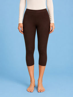 LYCOT - Capri Length Swim Beach Tights Brown