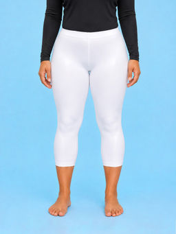 LYCOT - Capri Length Swim Beach Tights White