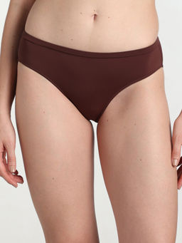 Wacoal - Elegance Low Waist Medium Coverage Bikini Panty - Dark Brown