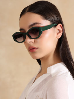 Kazo - Green Frame & Black Lens Women Sunglasses (DT0780GREEN)