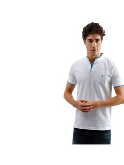 United Colors of Benetton - Bennetton Men's White Johny Collar Polo