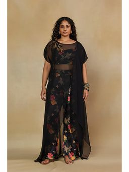 Mamicha - Black Printed Embroidered Co-Ord Set