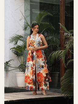 House of Surkh - Ziya Multicolour Co-Ord Set