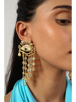 MINJI AND CO. - Women Elegant Gold Plating Royal Chain Flow Eyes Gold Plated Antitarnish