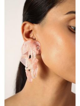 MINJI AND CO. - Women Trendy Gold Plating Rosy Whisper Earring Earrings