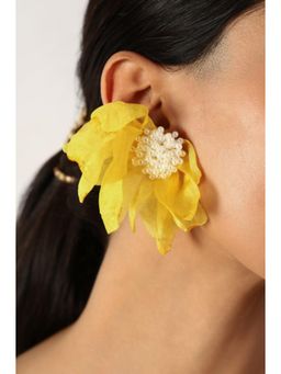 MINJI AND CO. - Women Designer Gold Plating Sunshine Glow Up Yellow Earring Contemporary