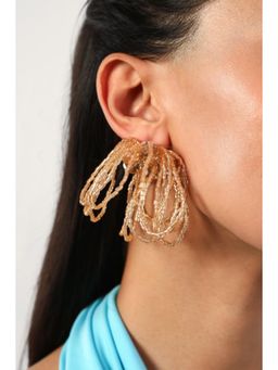 MINJI AND CO. - Women Premium Silver Plating Floral Big Style Dangling Fashion Earrings