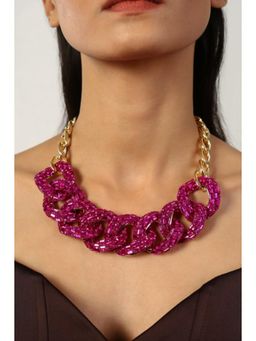 MINJI AND CO. - Women Pop Shiny Necklace with Adjustable Chain