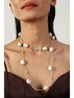 MINJI AND CO. - Women Trendy Silver Plated Necklace Contemporary Necklace