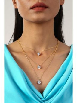 MINJI AND CO. - Women Premium Vibe Three Layer Necklace