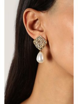MINJI AND CO. - Women Gold Plating Gold Plated Drop Dangling Stylish Earrings