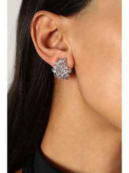 MINJI AND CO. - Women Silver Plating Moonlight Cz Stone Earring Stylish Earrings
