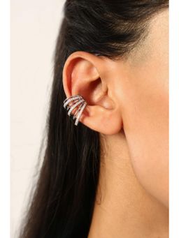 MINJI AND CO. - Women Silver Plating Curve Sweet Ear Cuff Stylish Earrings