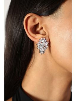 MINJI AND CO. - Women Trendy Silver Plating Shine Stars Together Earrings