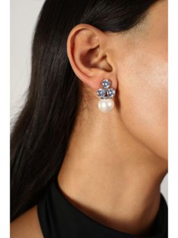 MINJI AND CO. - Women Designer Silver Plating Pearl Earring