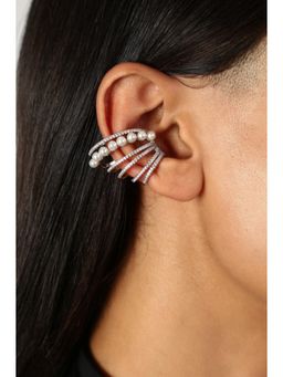 MINJI AND CO. - Women Premium Silver Plating Silver Plating Curve Shape Ear Cuff Fashion