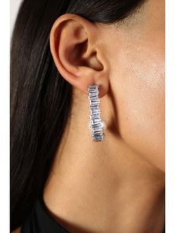 MINJI AND CO. - Women Premium Silver Plating Linear Desire Earring Fashion Earrings